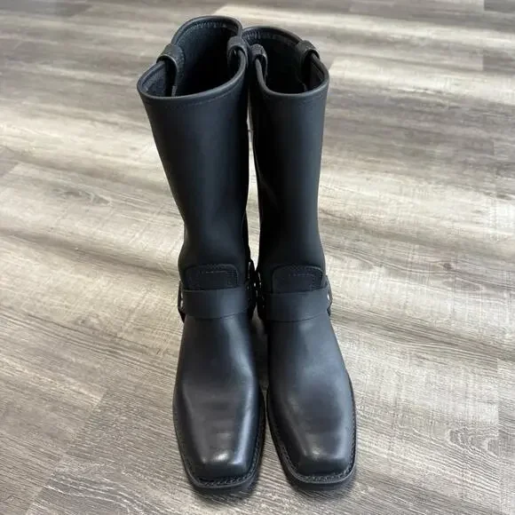 Frye Harness 12R Boots Black - Picture 8 of 13